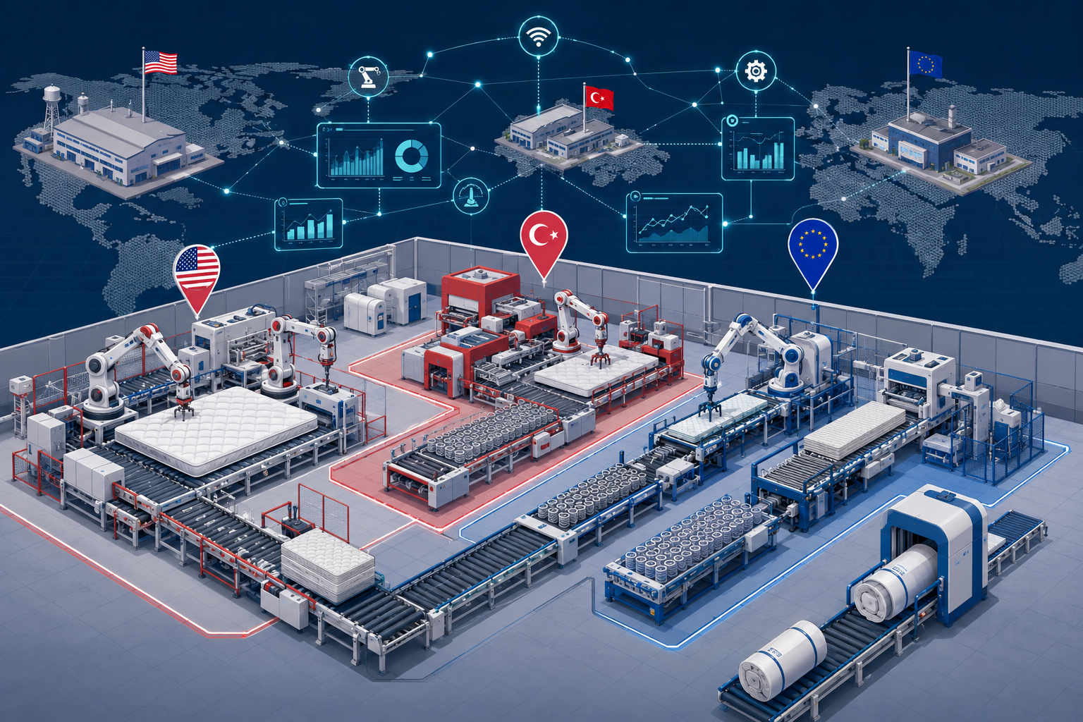 The Machinery Behind the Mattress: How the Equipment Industry Restructured — and Where It Is Heading
